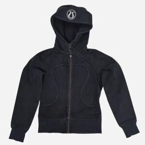 Lululemon black scuba zipper hoodie Tag size 2